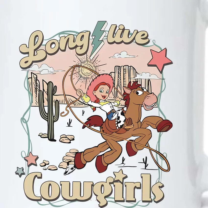 Long Live Cowgirls Funny Cute Western Girl Black Color Changing Mug