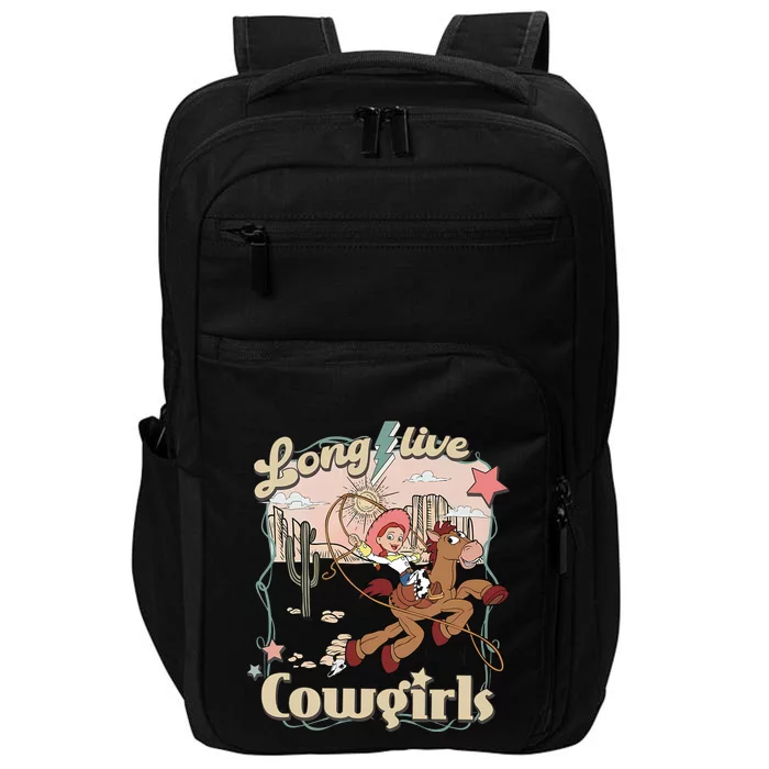 Long Live Cowgirls Funny Cute Western Girl Impact Tech Backpack