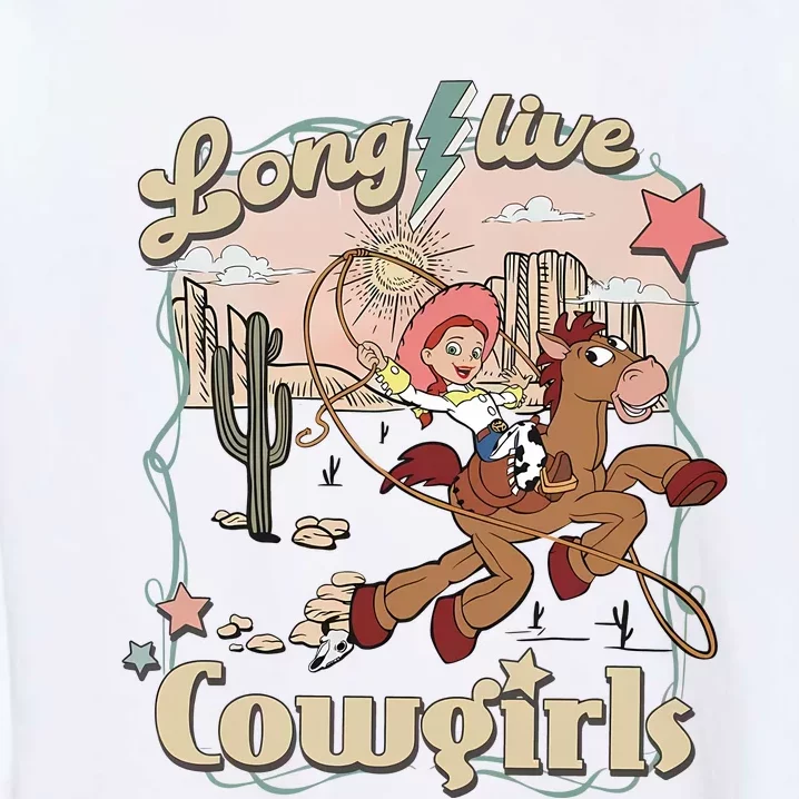 Long Live Cowgirls Funny Cute Western Girl Garment-Dyed Sweatshirt