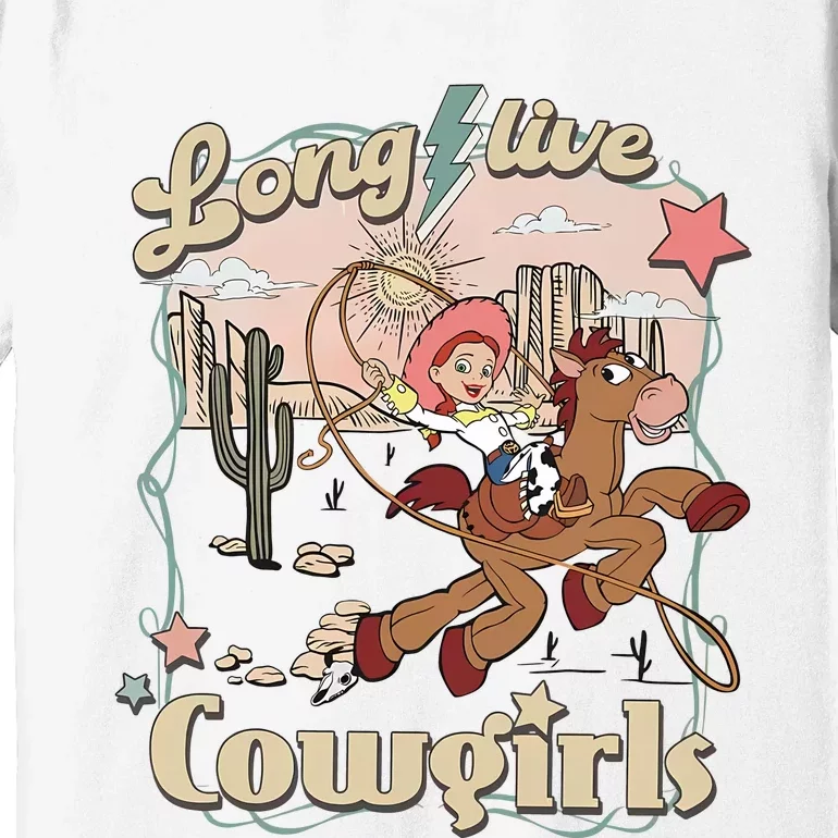 Long Live Cowgirls Funny Cute Western Girl Premium T-Shirt