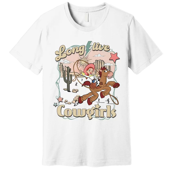 Long Live Cowgirls Funny Cute Western Girl Premium T-Shirt