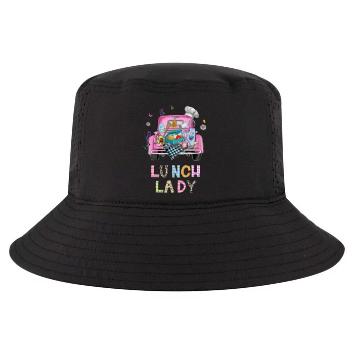 Lunch Lady Cute Truck Lunch Ladies Squad Cafeteria Crew Cool Comfort Performance Bucket Hat