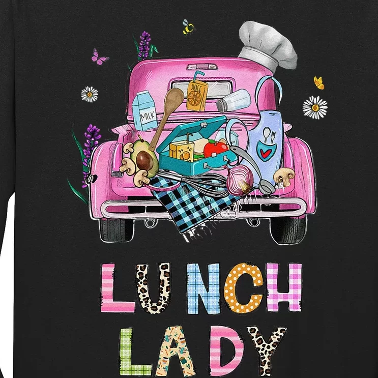 Lunch Lady Cute Truck Lunch Ladies Squad Cafeteria Crew Long Sleeve Shirt