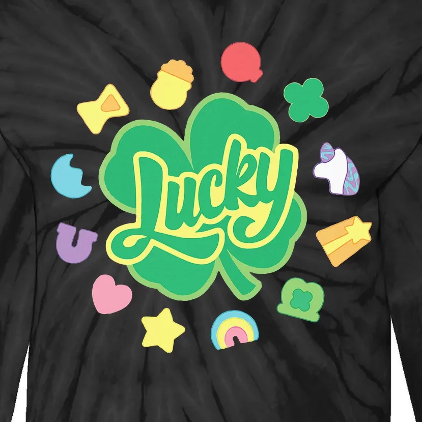 Lucky Luck Charm Charmer St. PatrickS Day Children Tie-Dye Long Sleeve Shirt