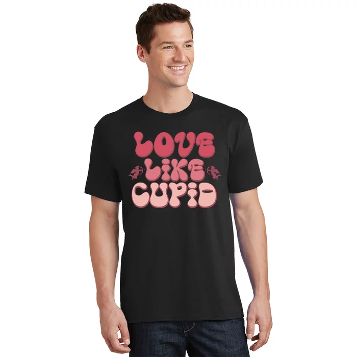 Love Like Cupid Retro Valentines T-Shirt