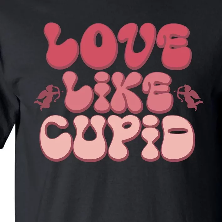 Love Like Cupid Retro Valentines Tall T-Shirt