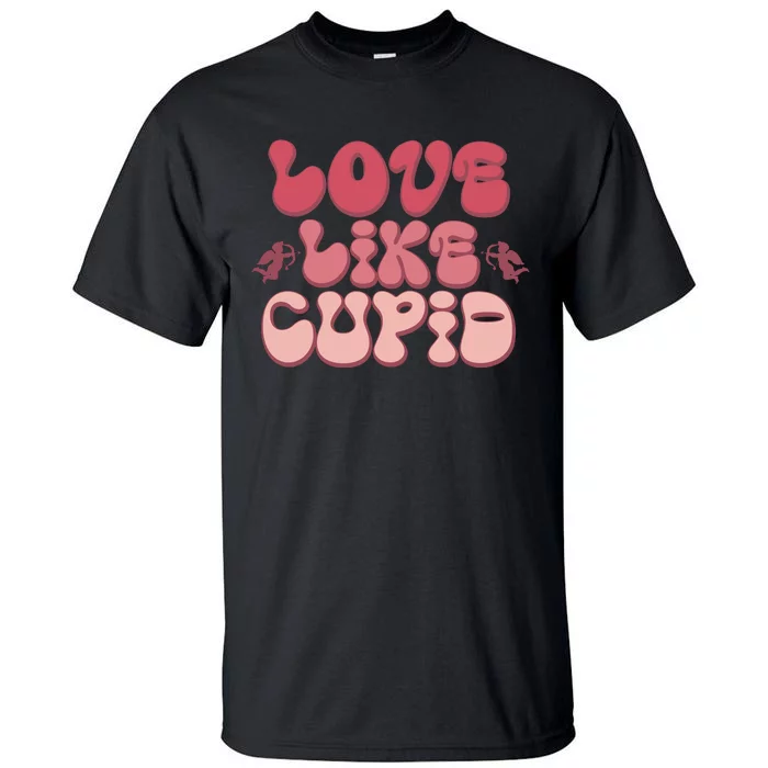 Love Like Cupid Retro Valentines Tall T-Shirt