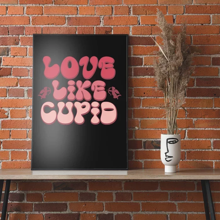 Love Like Cupid Retro Valentines Poster