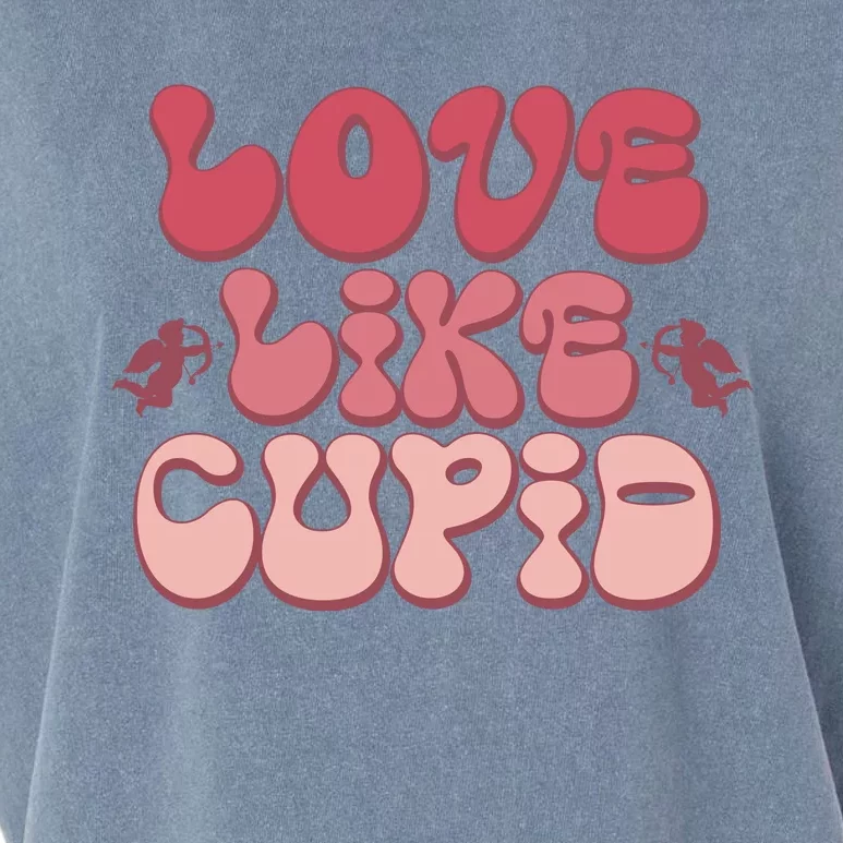 Love Like Cupid Retro Valentines Garment-Dyed Women's Muscle Tee