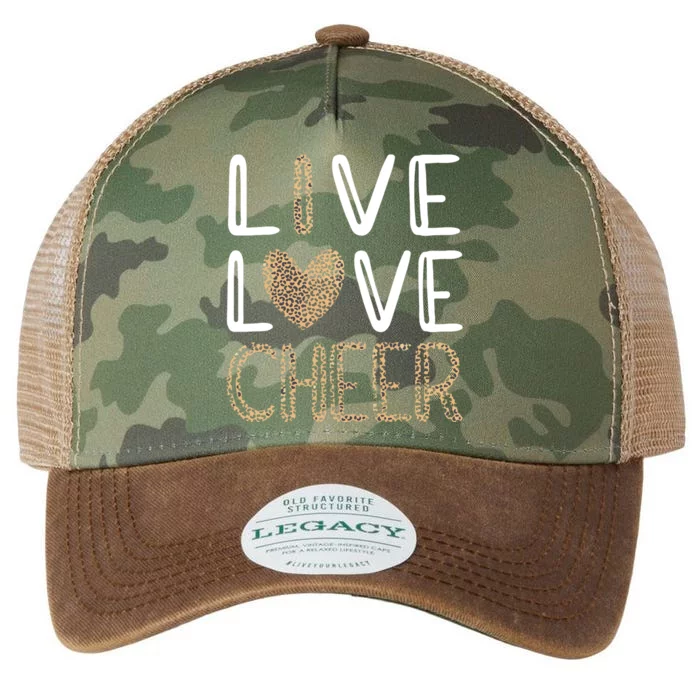 Live Love Cheer Cheerleading Cheerleader Cheer Legacy Tie Dye Trucker Hat