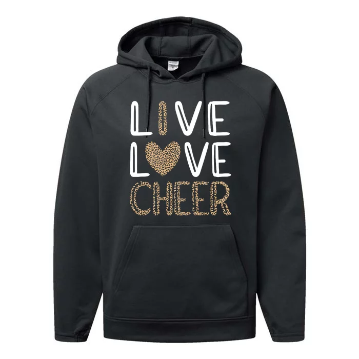 Live Love Cheer Cheerleading Cheerleader Cheer Performance Fleece Hoodie