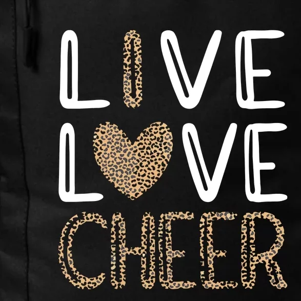 Live Love Cheer Cheerleading Cheerleader Cheer Daily Commute Backpack