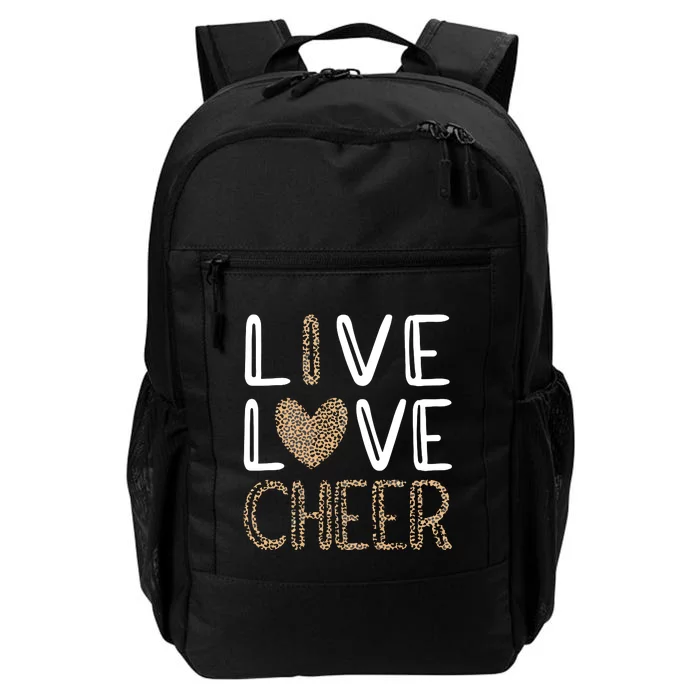 Live Love Cheer Cheerleading Cheerleader Cheer Daily Commute Backpack