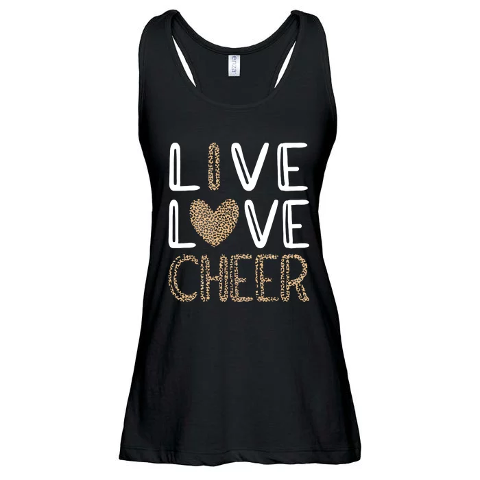 Live Love Cheer Cheerleading Cheerleader Cheer Ladies Essential Flowy Tank