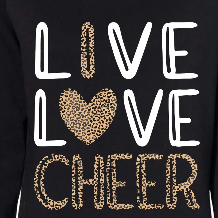 Live Love Cheer Cheerleading Cheerleader Cheer Womens California Wash Sweatshirt