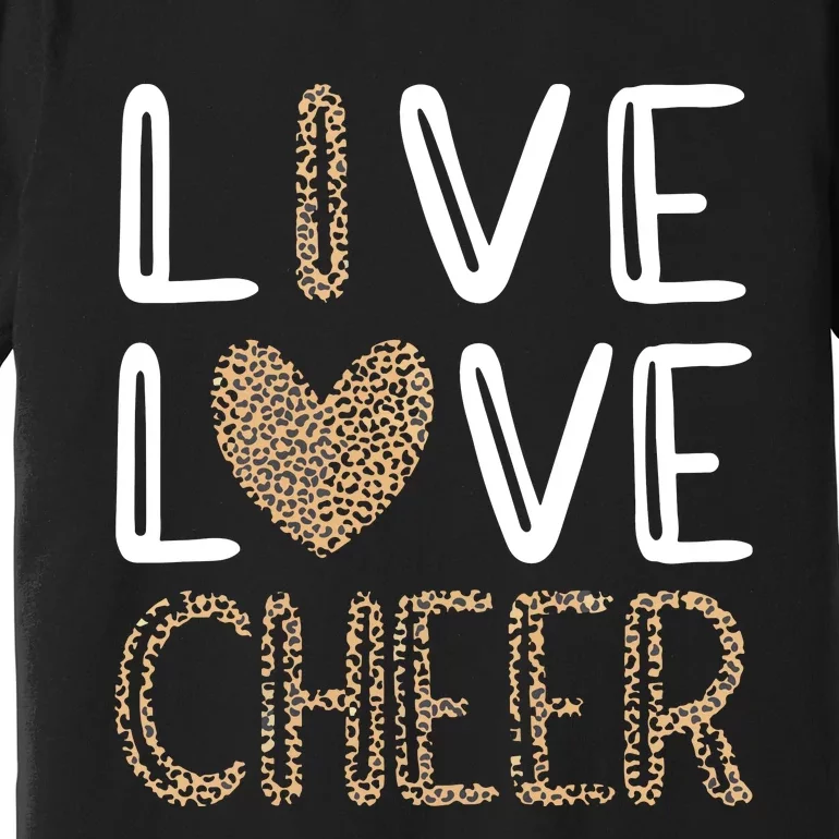 Live Love Cheer Cheerleading Cheerleader Cheer Premium T-Shirt