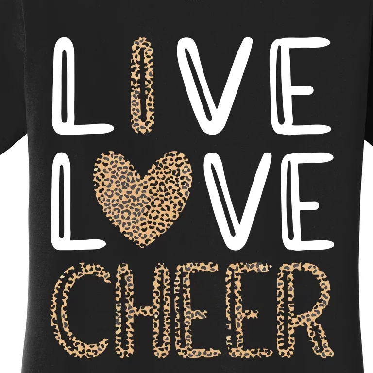 Live Love Cheer Cheerleading Cheerleader Cheer Women's T-Shirt