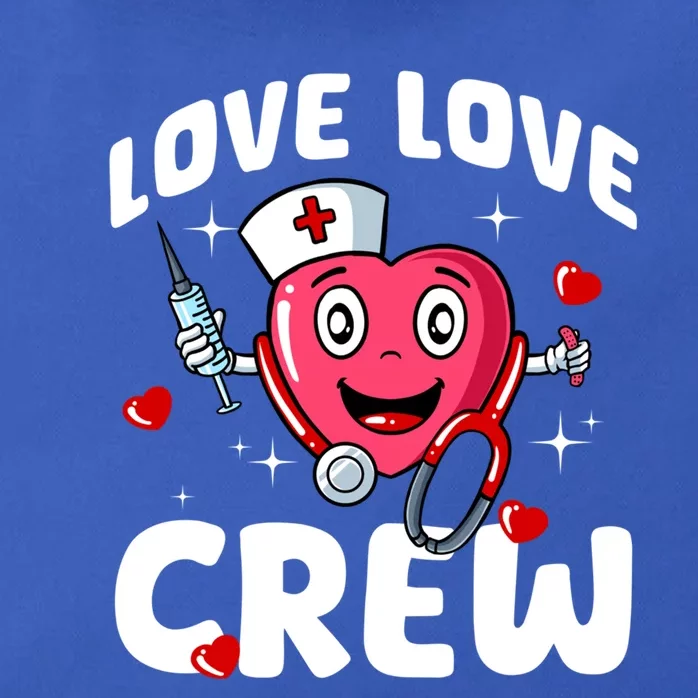 Love Love Crew Valentines Day Cute Nurse Rn Nursing Students Gift Zip Tote Bag