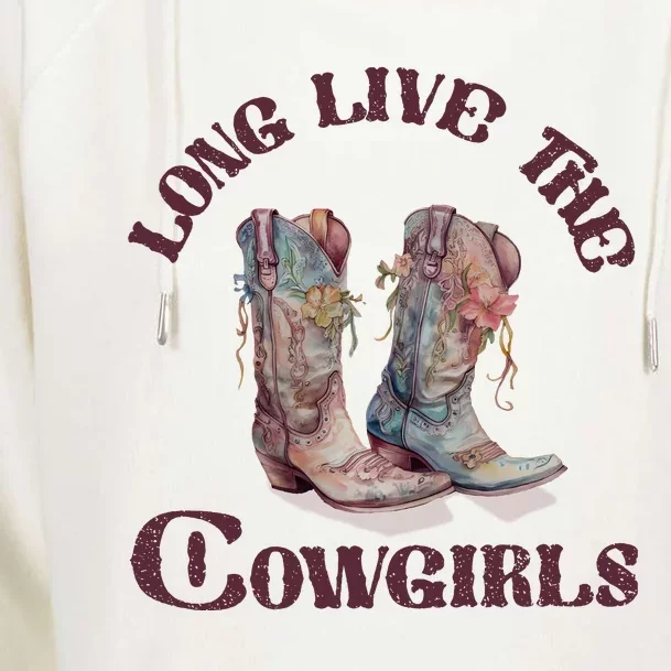 Long Live Cowgirls Womens Funnel Neck Pullover Hood