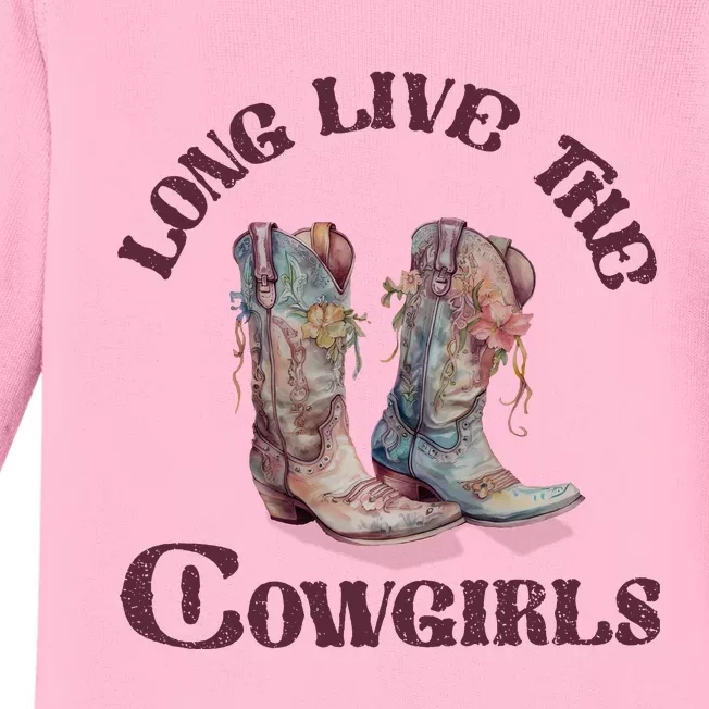 Long Live Cowgirls Baby Long Sleeve Bodysuit