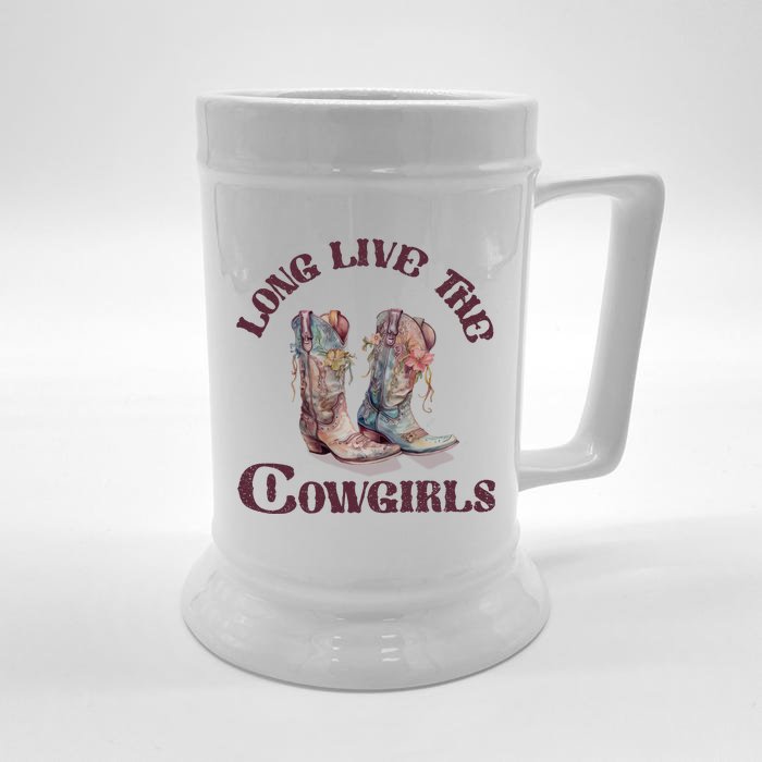 Long Live Cowgirls Front & Back Beer Stein