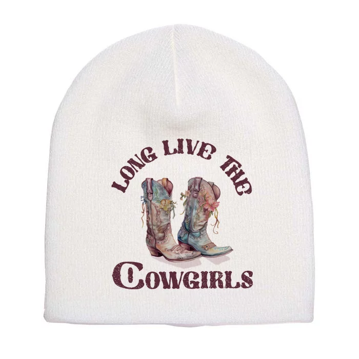 Long Live Cowgirls Short Acrylic Beanie