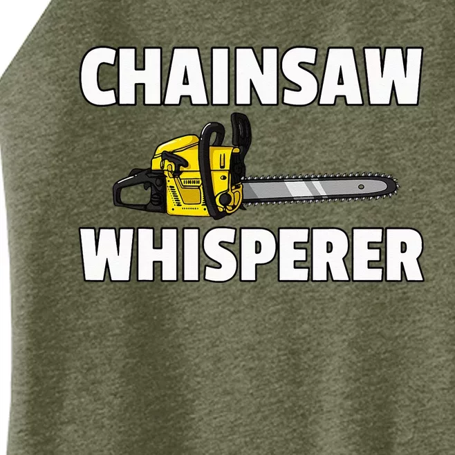 Lumberjack Logger Chainsaw Arborist Women’s Perfect Tri Rocker Tank