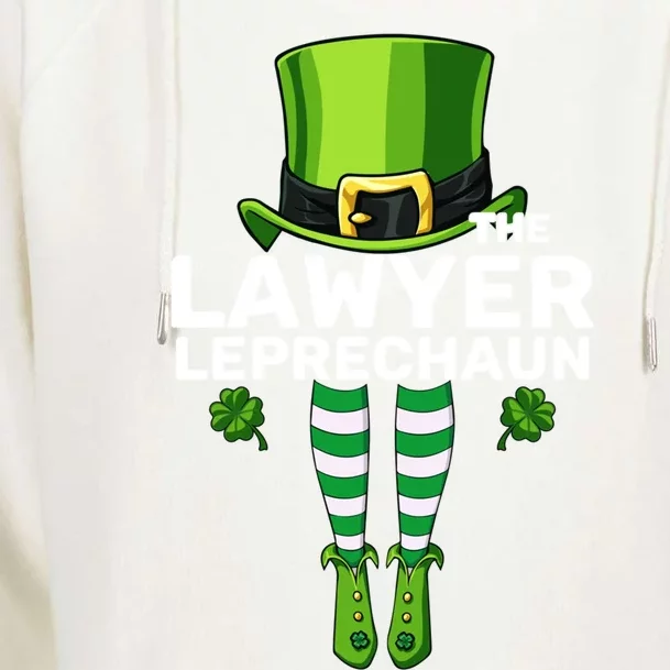 Lawyer Leprechaun Costume Gift Matching Family Gift Womens Funnel Neck Pullover Hood