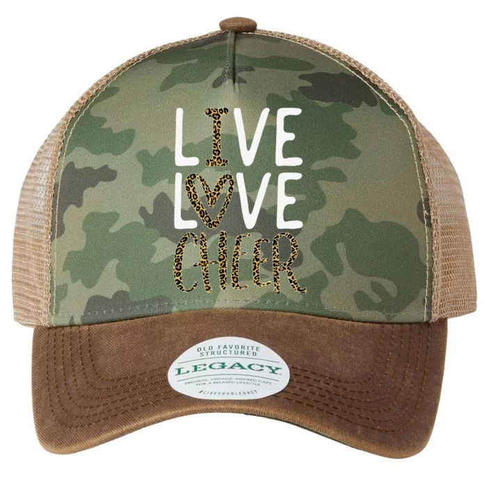 Live Love Cheer Cheerleading Cheerleader  Cheer Legacy Tie Dye Trucker Hat