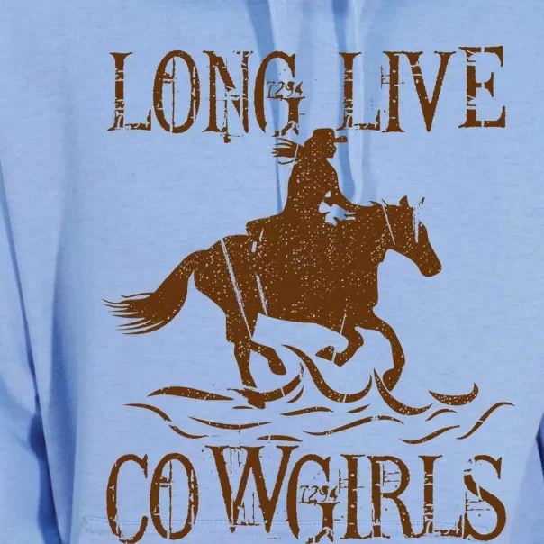 Long Live Country Cowgirls Howdy Rodeo Western Unisex Surf Hoodie