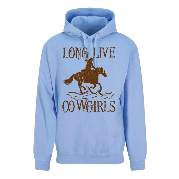 Long Live Country Cowgirls Howdy Rodeo Western Unisex Surf Hoodie