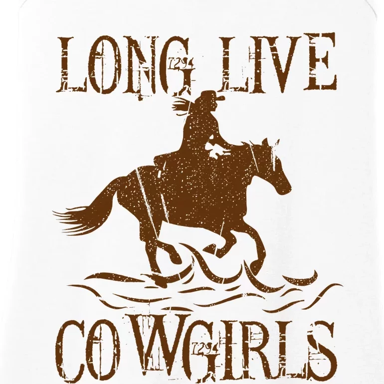 Long Live Country Cowgirls Howdy Rodeo Western Ladies Essential Tank