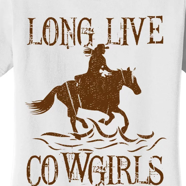 Long Live Country Cowgirls Howdy Rodeo Western Women's T-Shirt