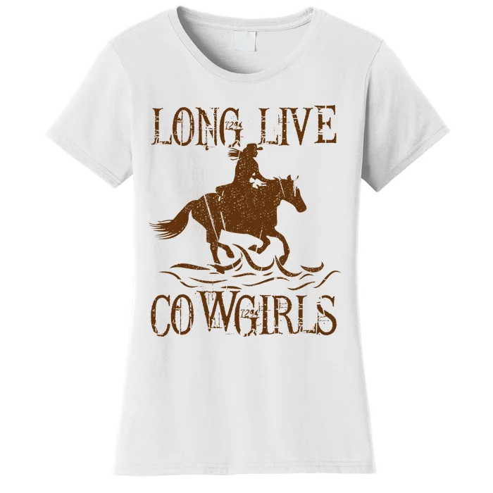 Long Live Country Cowgirls Howdy Rodeo Western Women's T-Shirt