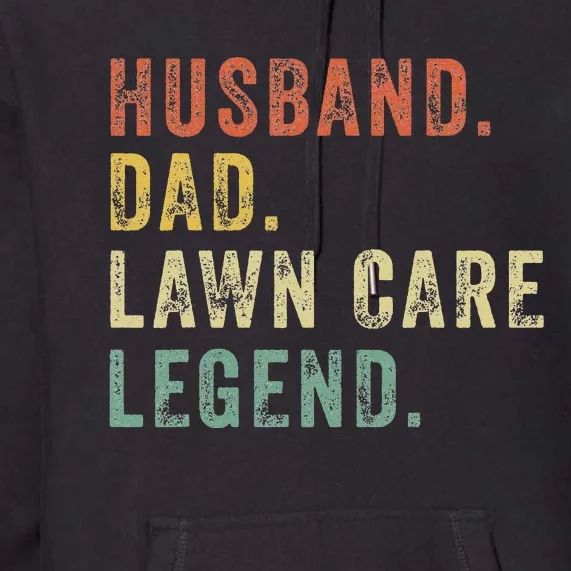 LawnMowing Lawn Care Mower Gardening Gift Funny Dad Premium Hoodie