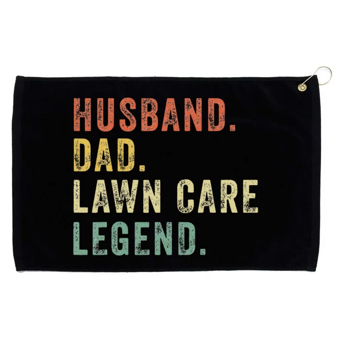 LawnMowing Lawn Care Mower Gardening Gift Funny Dad Grommeted Golf Towel