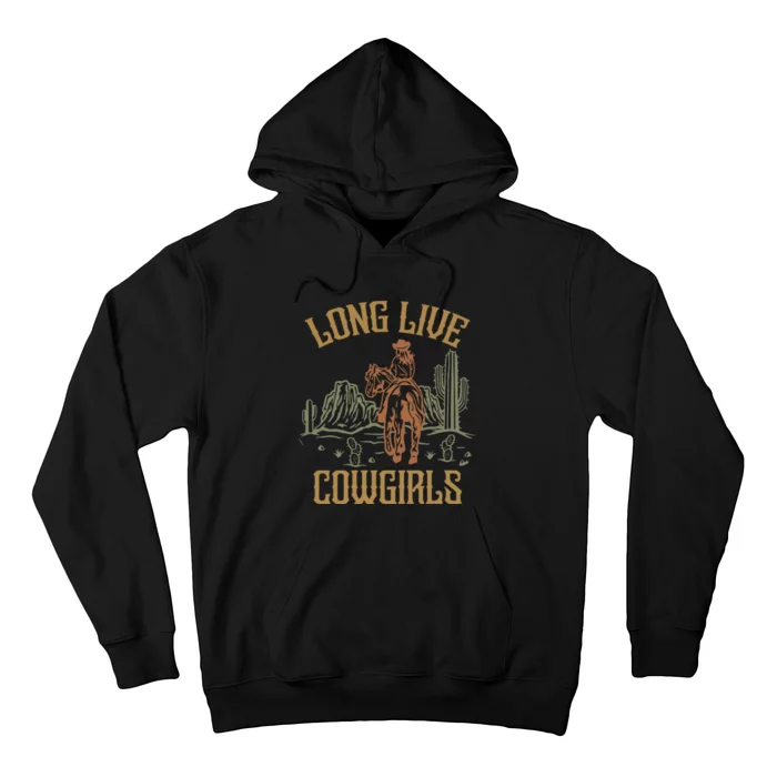 Long Live Cowgirls Oversized Vintage Cowboy Hoodie