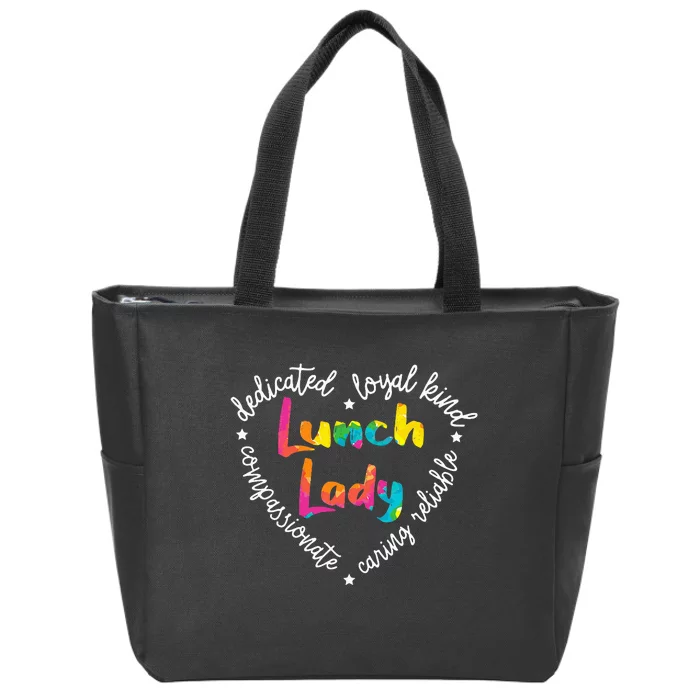 Lunch Lady Cafeteria Worker Dinner Lady Cook Job Profession Zip Tote Bag