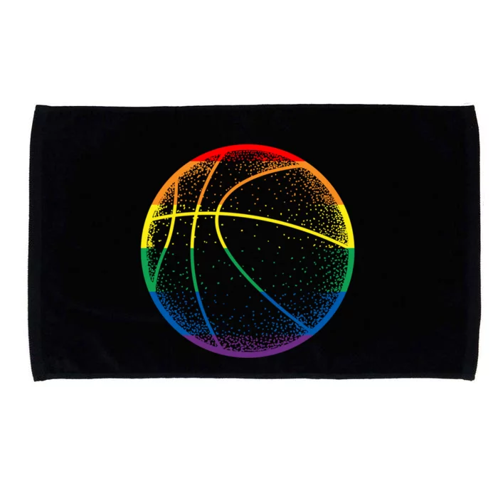 Lgbt Love Colorfull Rainbow Basketball Gay Pride Player Fan Great Gift Microfiber Hand Towel