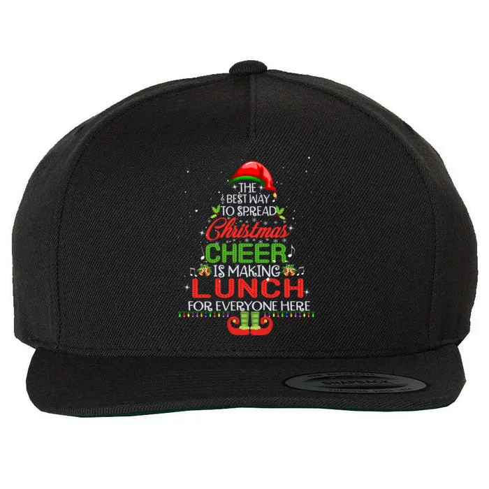 Lunch Lady Christmas Gift Elf Christmas Cheer Xmas Happy Wool Snapback Cap