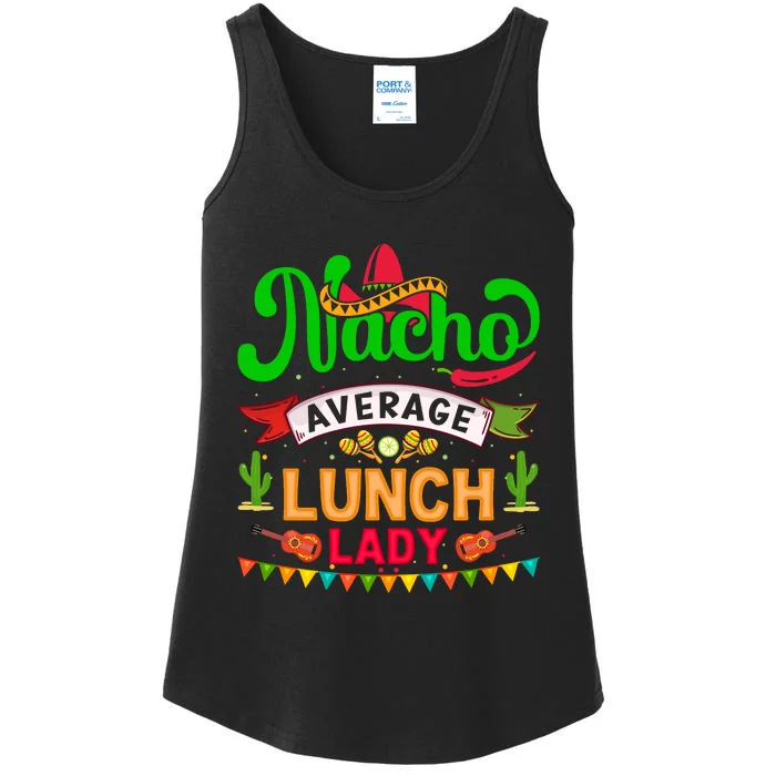 Lunch Lady Cinco De Mayo T Ladies Essential Tank