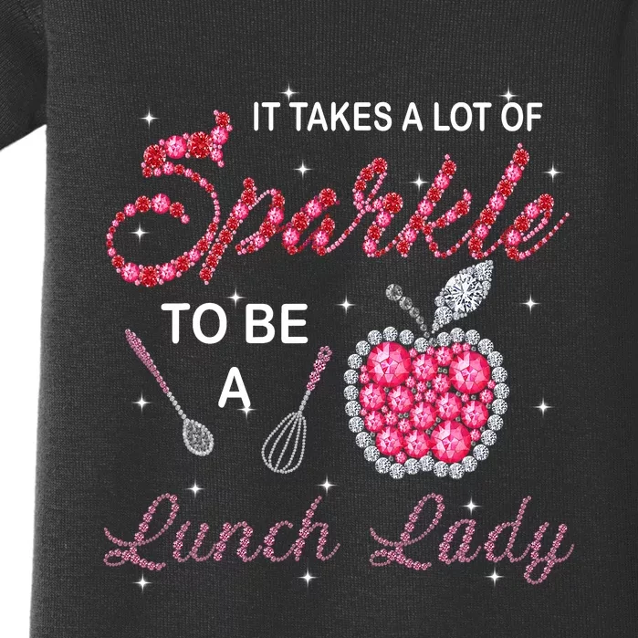 Lunch Lady Cafeteria Worker Takes Sparkle Gift Baby Bodysuit