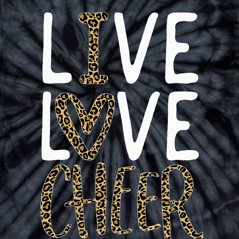 Live Love Cheer Cheerleading Cheerleader Cheer Tie-Dye T-Shirt