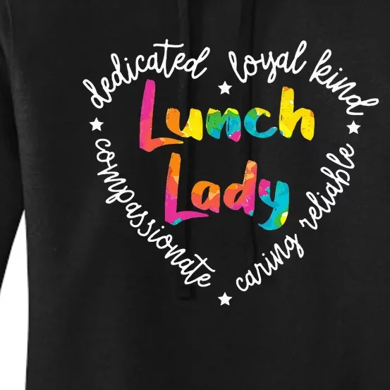 Lunch Lady Cafeteria Worker Dinner Lady Cook Job Profession Women's Pullover Hoodie