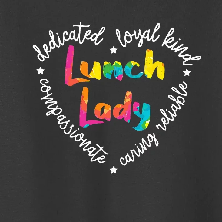 Lunch Lady Cafeteria Worker Dinner Lady Cook Job Profession Toddler T-Shirt