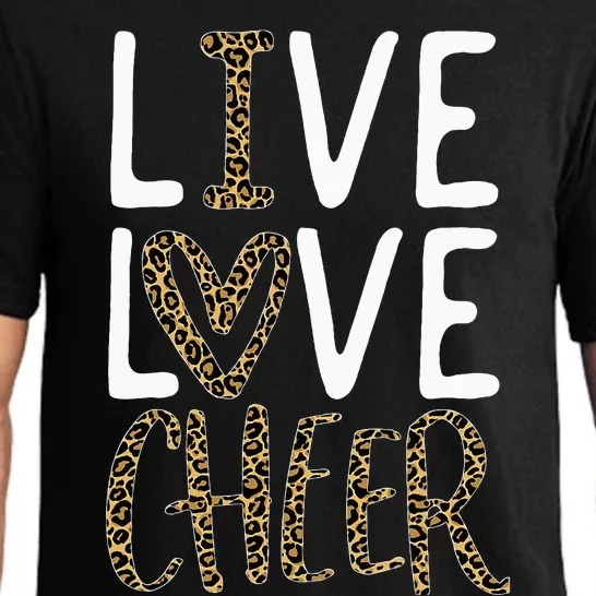 Live Love Cheer Girl Cheerleading Cheerleader Pajama Set