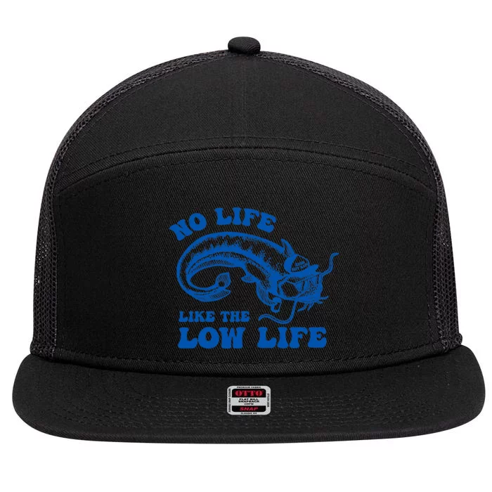 Low Life Catfish 7 Panel Mesh Trucker Snapback Hat