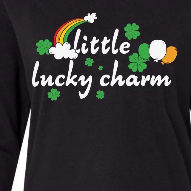 Little Lucky Charm St Patricks Day Womens Cotton Relaxed Long Sleeve T-Shirt