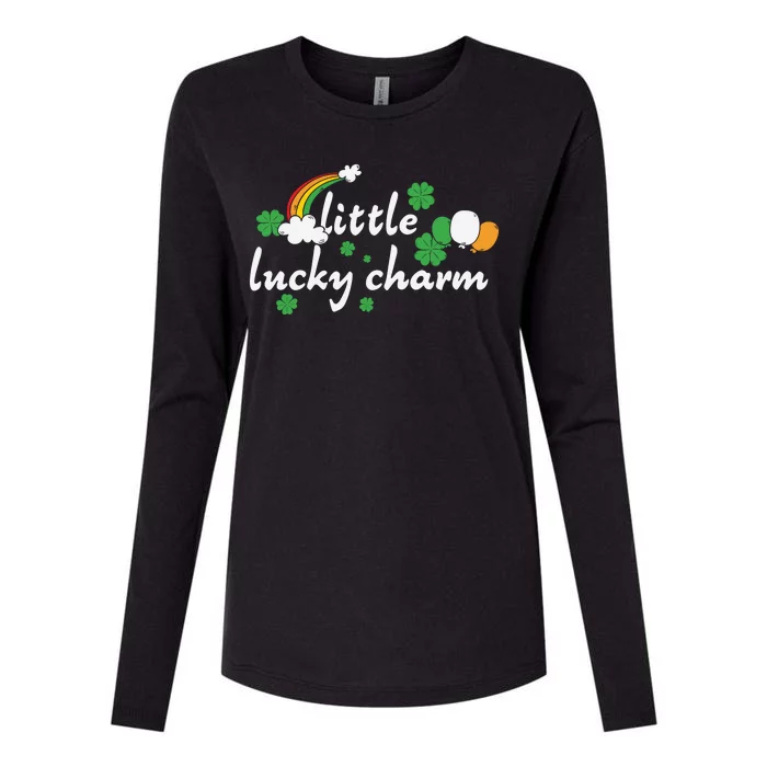 Little Lucky Charm St Patricks Day Womens Cotton Relaxed Long Sleeve T-Shirt