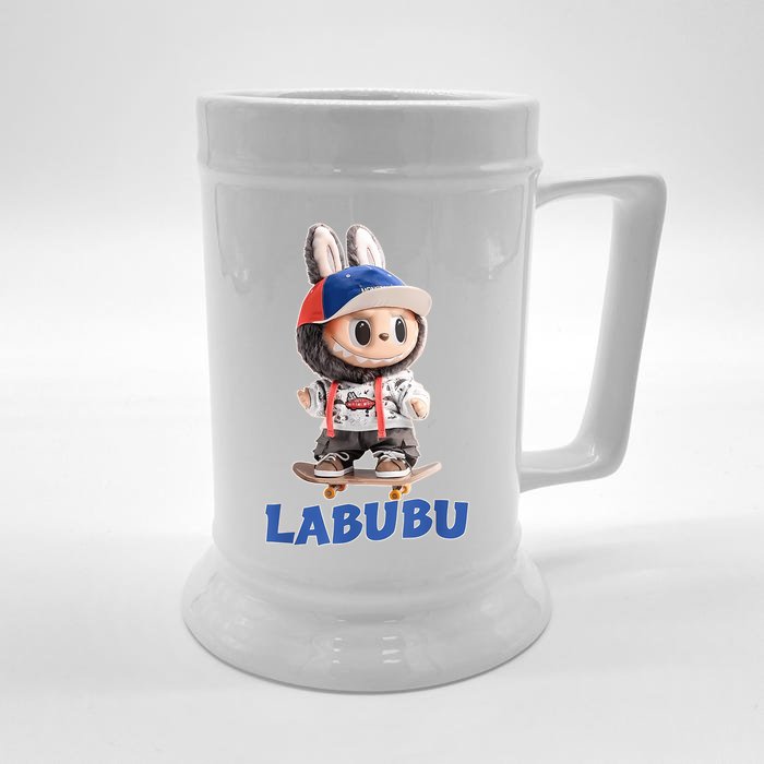 Labubu Lover Cute Labubu Party Meme Front & Back Beer Stein